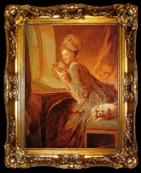 framed  Jean-Honore Fragonard The Love Letter, ta009-2